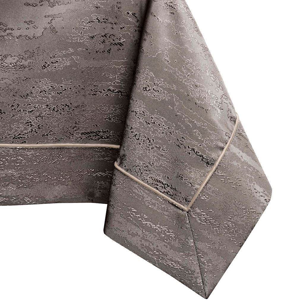 Obrus Vesta Brązowy Tłoczony Nowoczesny 140x240 AmeliaHome - TCLOTH/AH/VESTA/BRD/PPG/COCOA/140X240