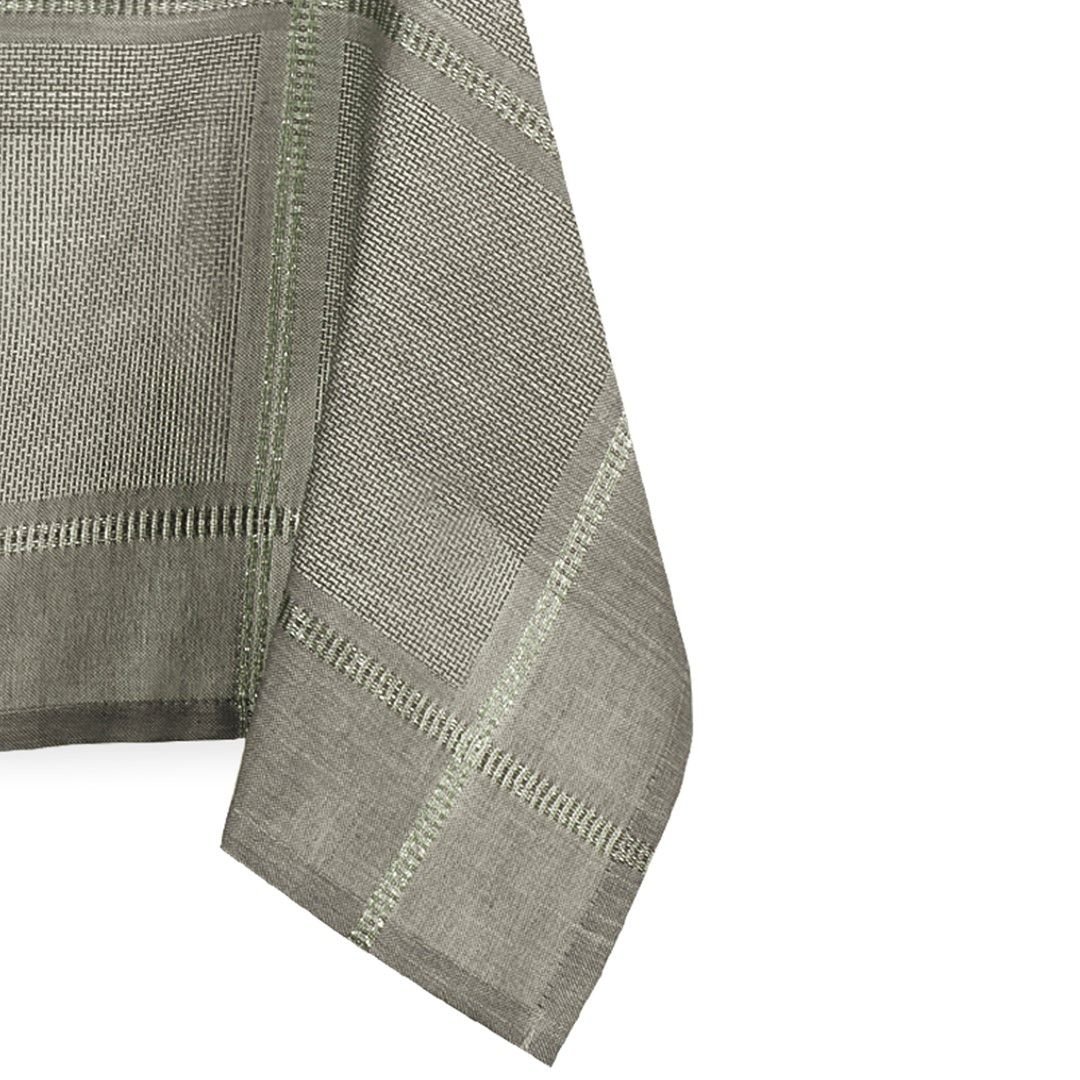 Obrus LAVAL kolor oliwkowy gładki motyw klasyczny 140x260 ameliahome - TCLOTH/AH/LAVAL/DARKGREEN/140X260