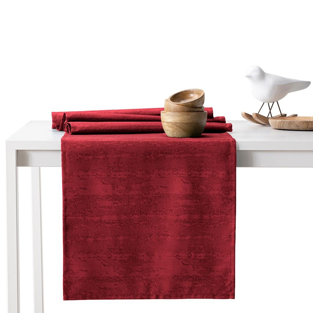 Bieżnik plamoodporny AMELIAHOUSE Vesta, bordowy, 30x100 cm