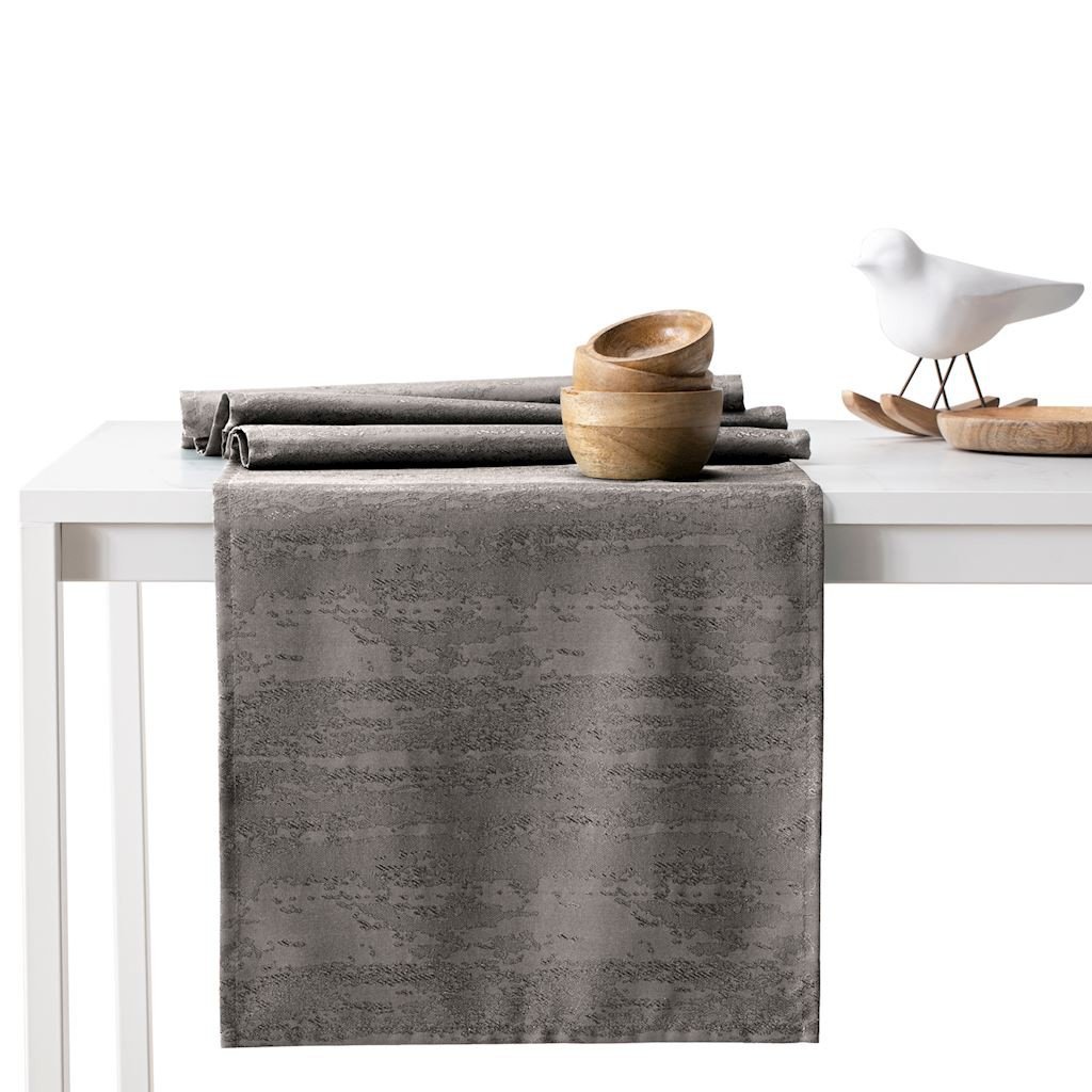 Bieżnik plamoodporny AMELIAHOUSE Vesta, brązowy, 30x80 cm