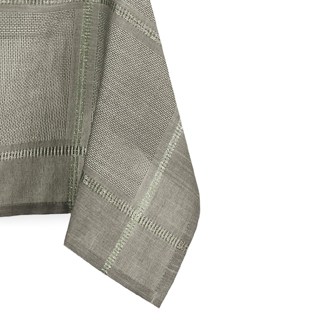 Obrus LAVAL kolor oliwkowy gładki motyw klasyczny 140x400 ameliahome - TCLOTH/AH/LAVAL/DARKGREEN/140X400