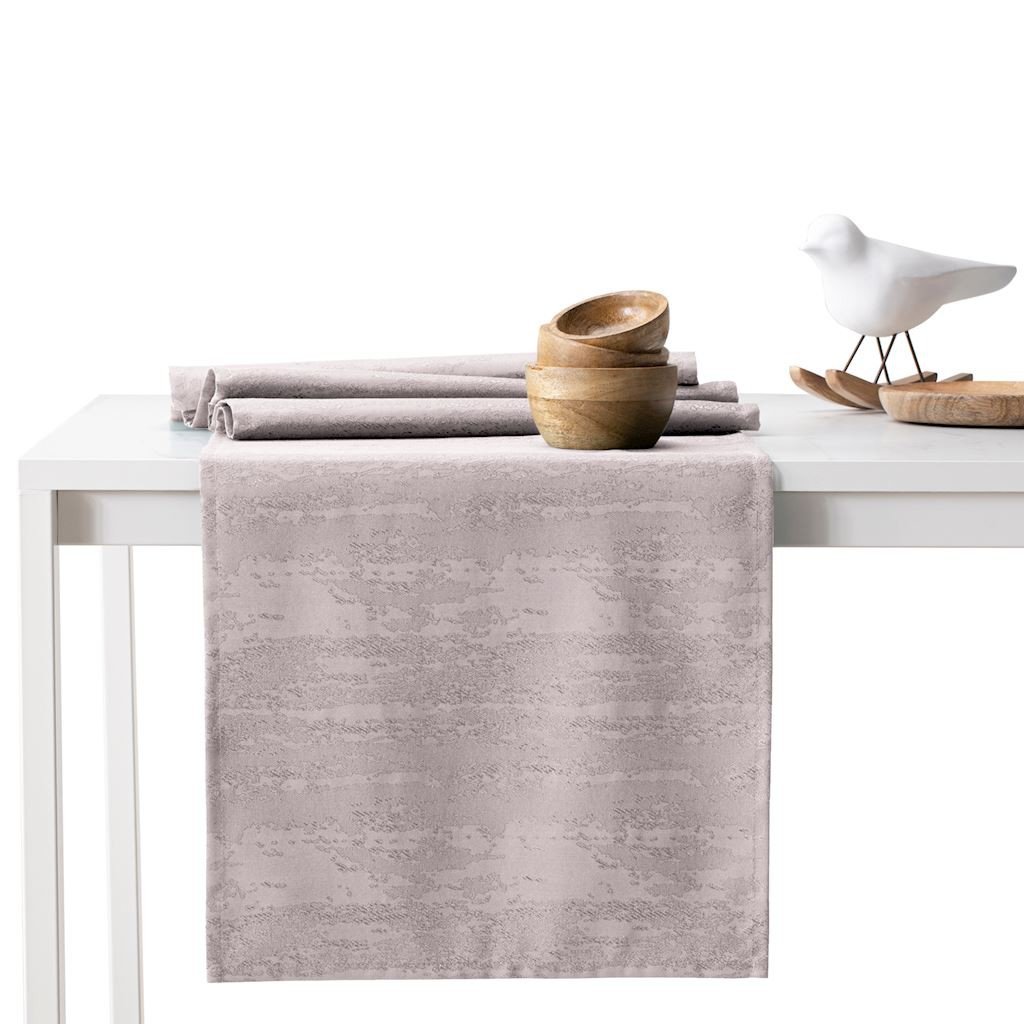 Bieżnik plamoodporny AMELIAHOUSE Vesta, jasnoróżowy, 30x80 cm