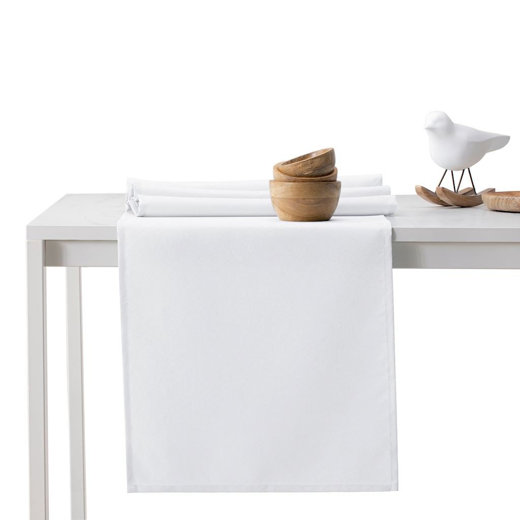 Bieżnik plamoodporny AMELIAHOUSE Empire, biały, 30x80 cm