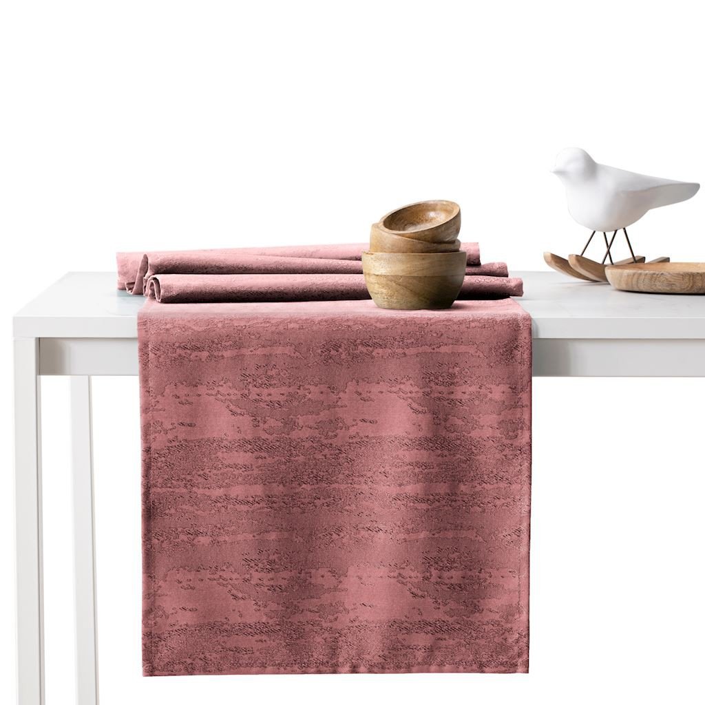 Bieżnik plamoodporny AMELIAHOUSE Vesta, różowy, 30x80 cm