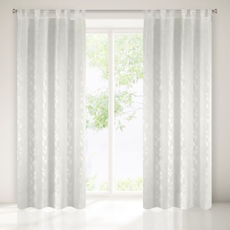 Eurofirany zasłona firanka firanka noemi 140 X 250 schlauf, poliester, biała, 250 x 140 x 1 cm 16811
