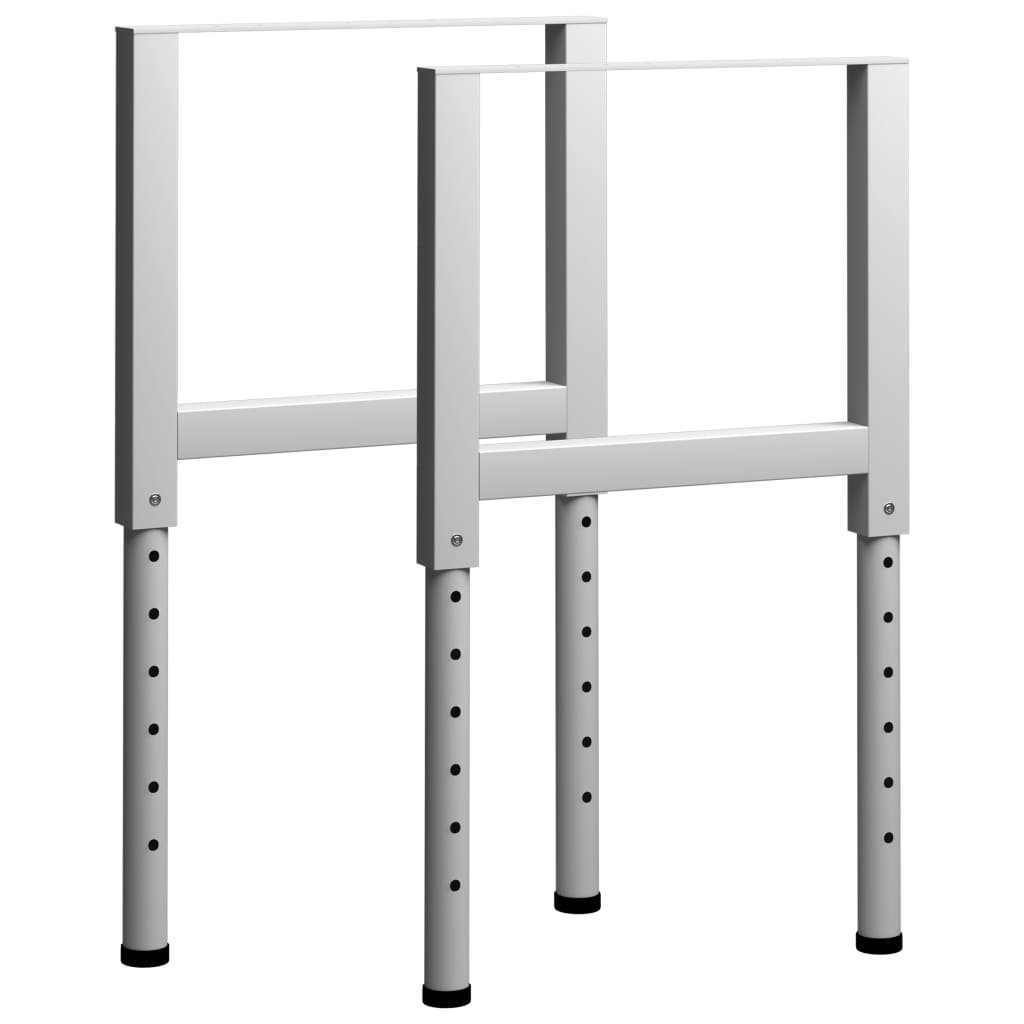 Lumarko Regulowane ramy stołu roboczego, 2 szt., metal, 55x(69-95,5) cm
