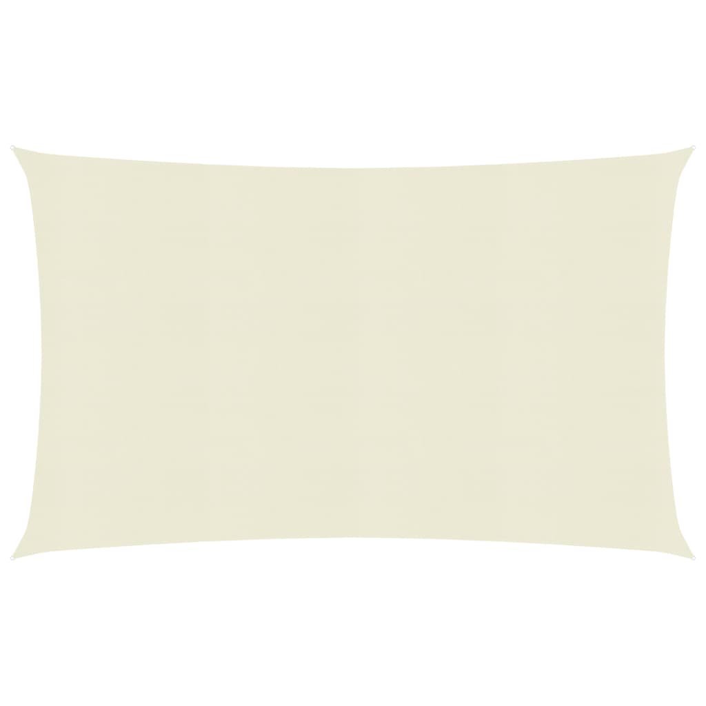vidaXL Żagiel przeciwsłoneczny, 160 g/m, kremowy, 2,5x5 m, HDPE vidaXL