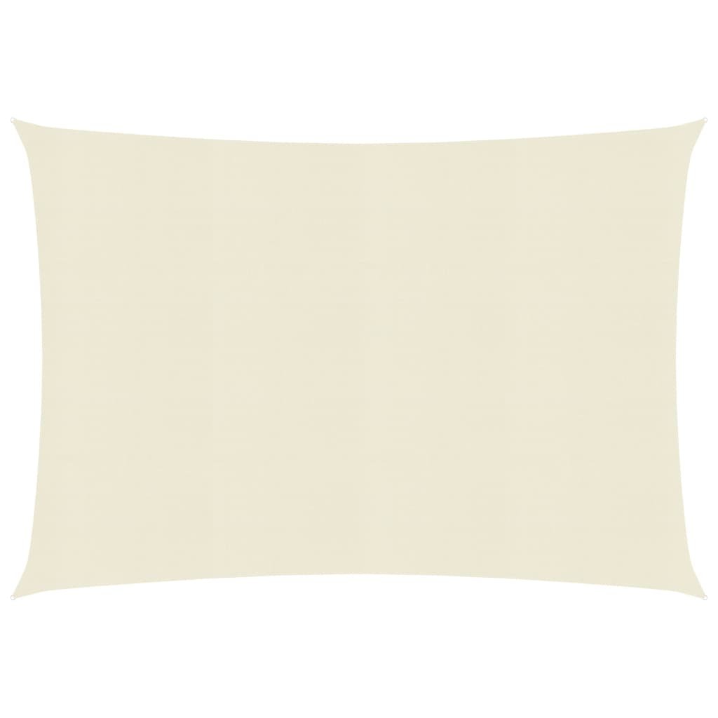vidaXL Żagiel przeciwsłoneczny, 160 g/m, kremowy, 3x4,5 m, HDPE vidaXL