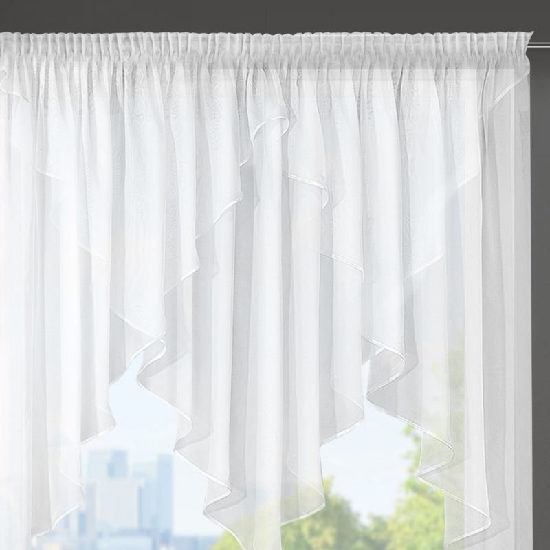 Firana EUROFIRANY MILENA, biała, 400x145 cm