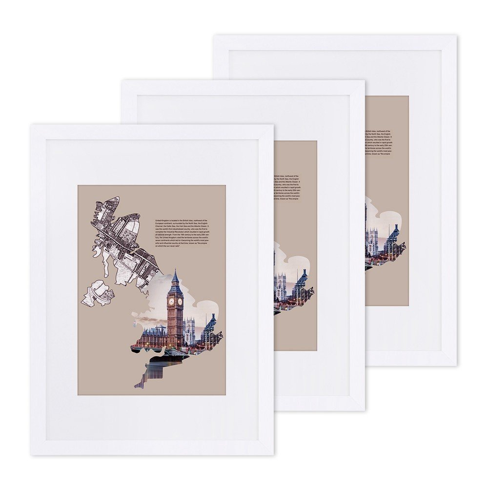 Umbra Ramka Songmics RAMKA NA ZDJĘCIAAME WHITE 3PCS PHOTO/WH/3PCS