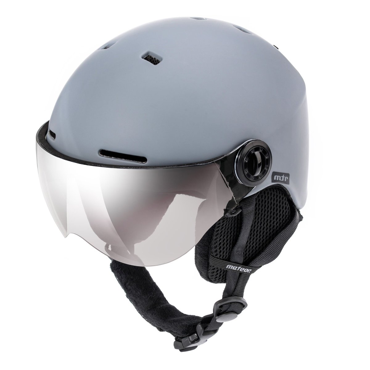 Kask Narciarski Z Szybą Meteor Falven M 55-58 CM