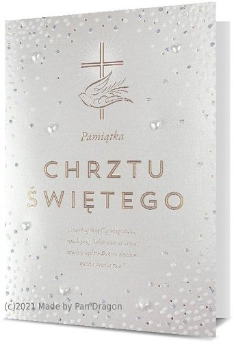 Karnet okolicznościowy na Chrzest Święty, HM200-1818