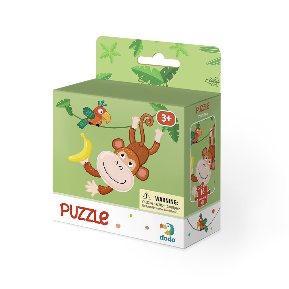 Ravensburger Puzzle 16 elementów. DODO. Małpka