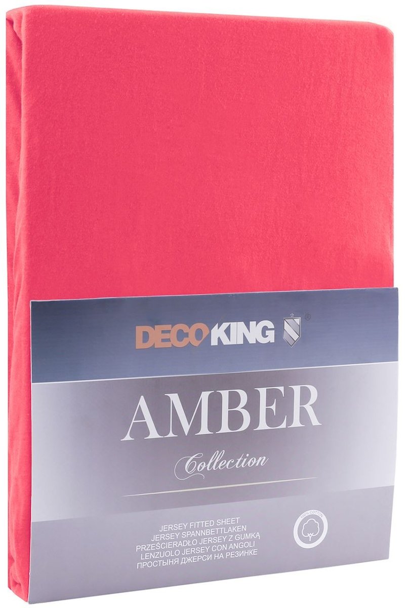 DecoKing Jersey/AMBER/RASPBERRY/180-200x200+30