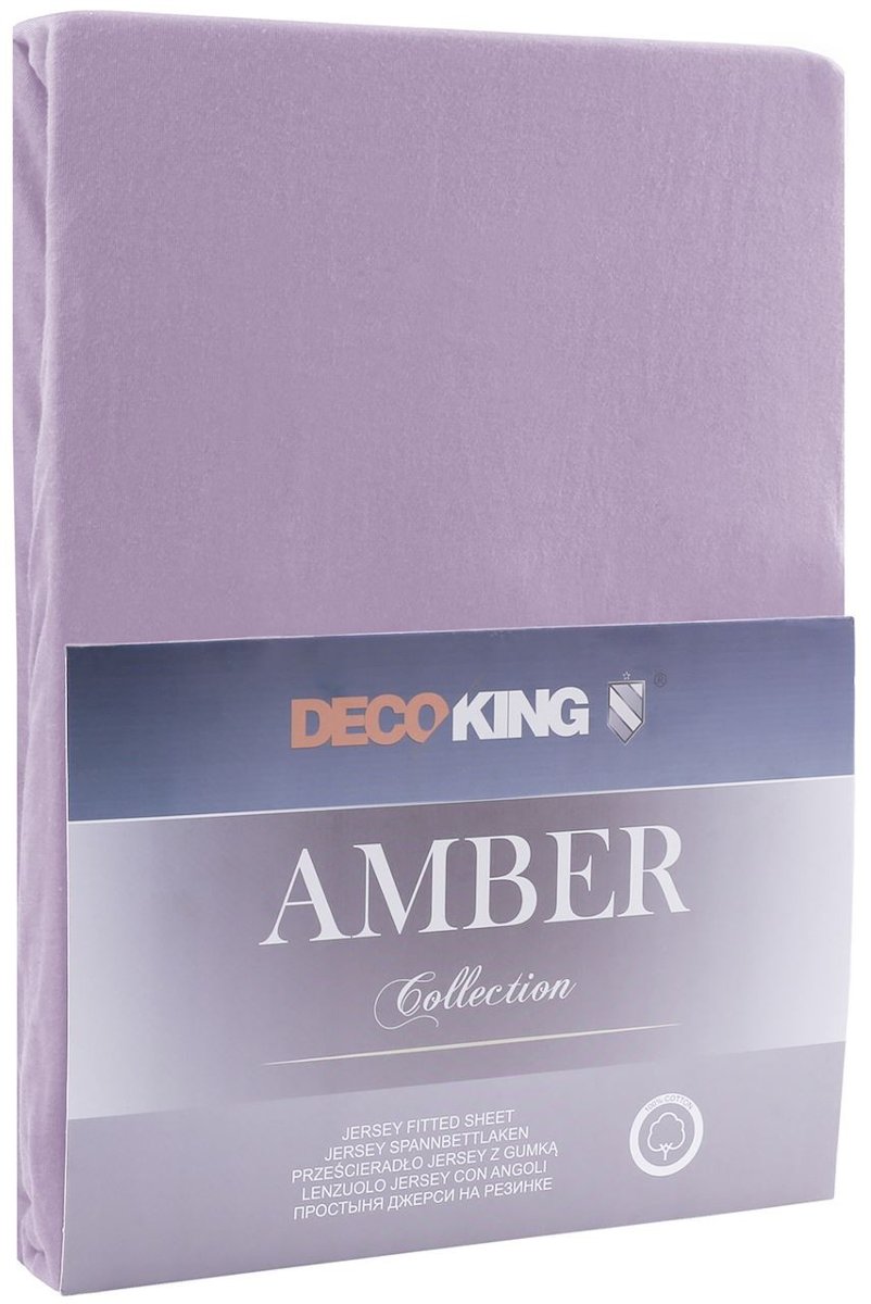 DecoKing Jersey/AMBER/LAVENDERPURPLE/180-200x200+30