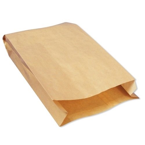 Torba papierowa fałdowa, brązowa, 12x21 cm, 1000 sztuk