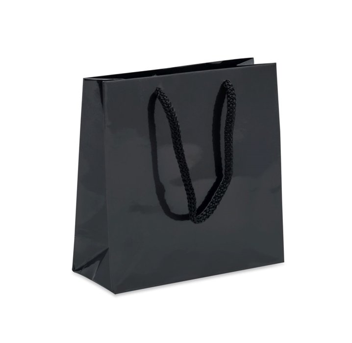 Torba prezentowa, Prestige, czarna, 15x6x15 cm