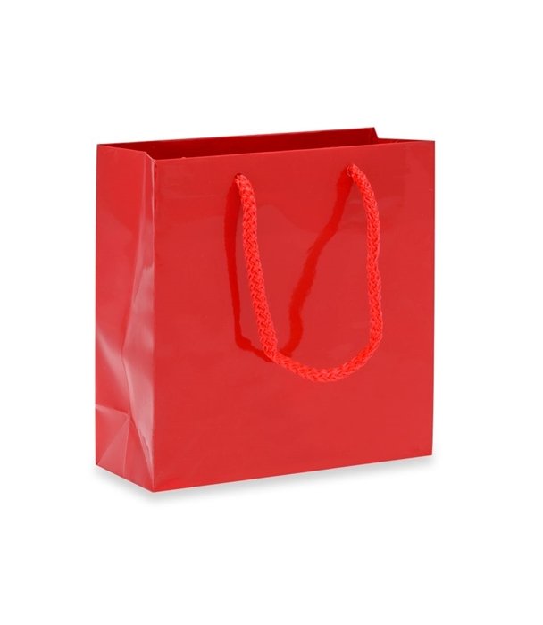 Torba prezentowa, Prestige, czerwona, 15x6x15 cm