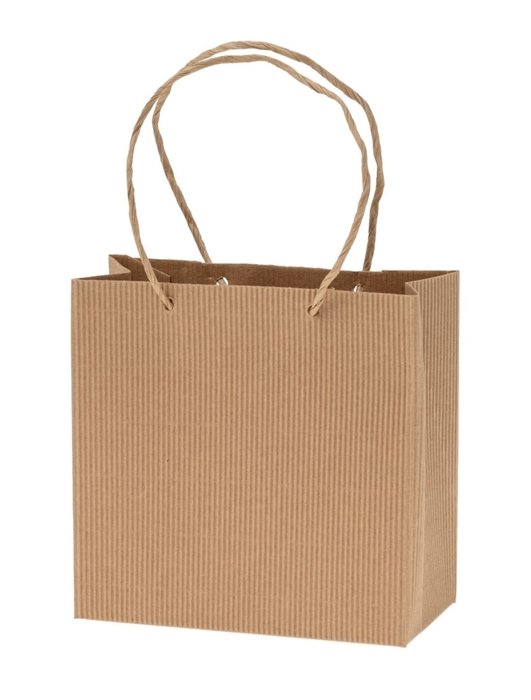 Torba z tektury karbowanej 15,5x8x15,5 cm