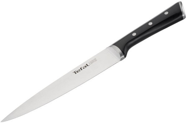 Tefal Ingenio Ice Force mięsa i nóż do krojenia szynki 20 cm, stal nierdzewna/czarna, 39 x 8.2 x 3 cm K23207