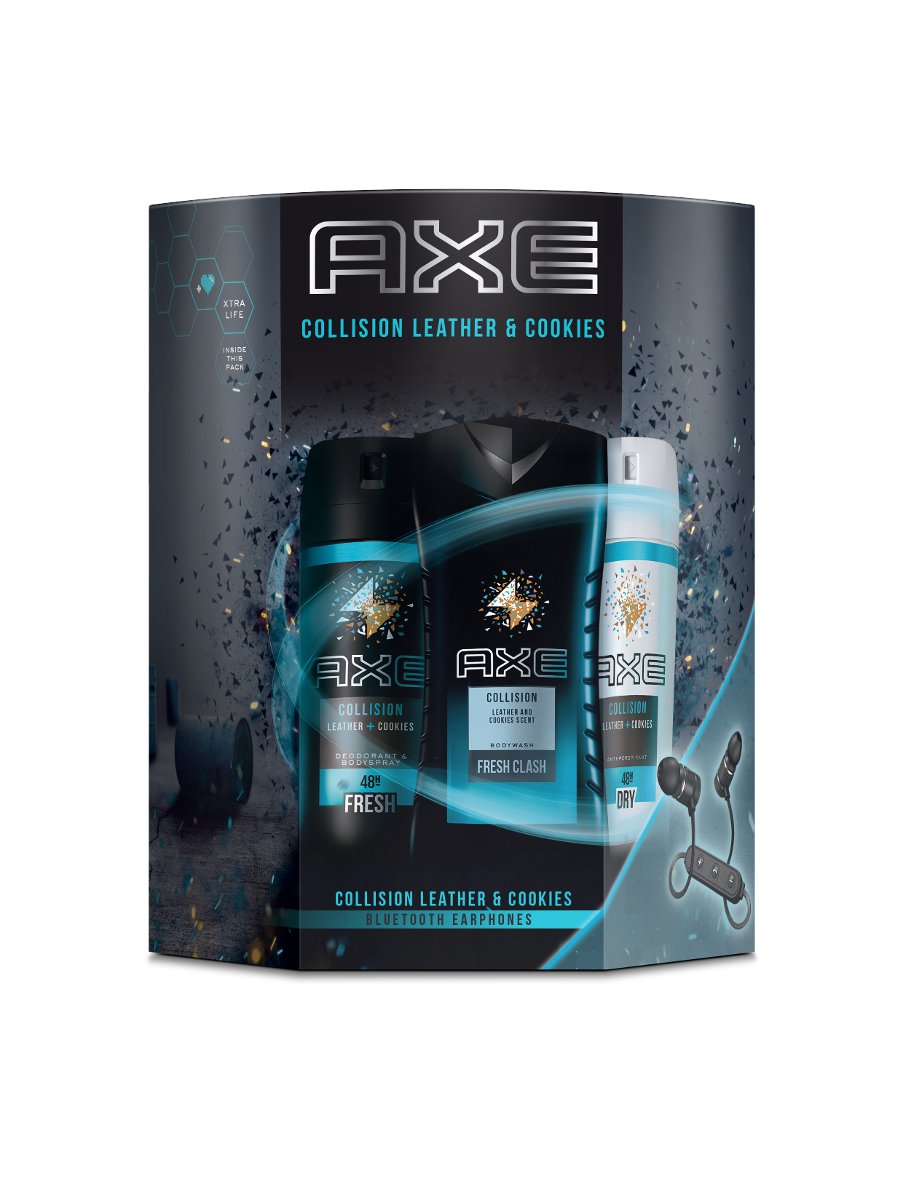 Axe Zestaw Deo+Antyperspirant+Żelprysznic+Słuchawki 8710847977695