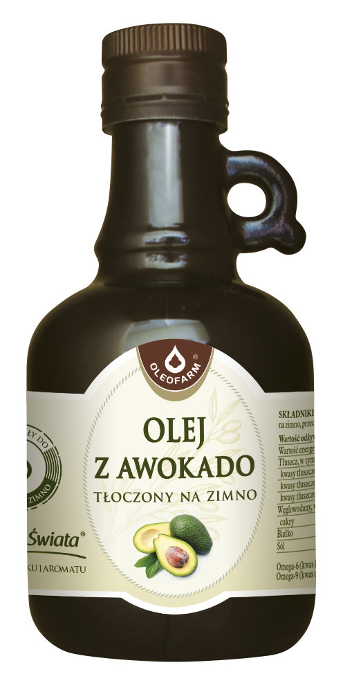 Oleofarm Olej z awokado tłoczony na zimno 250 ml
