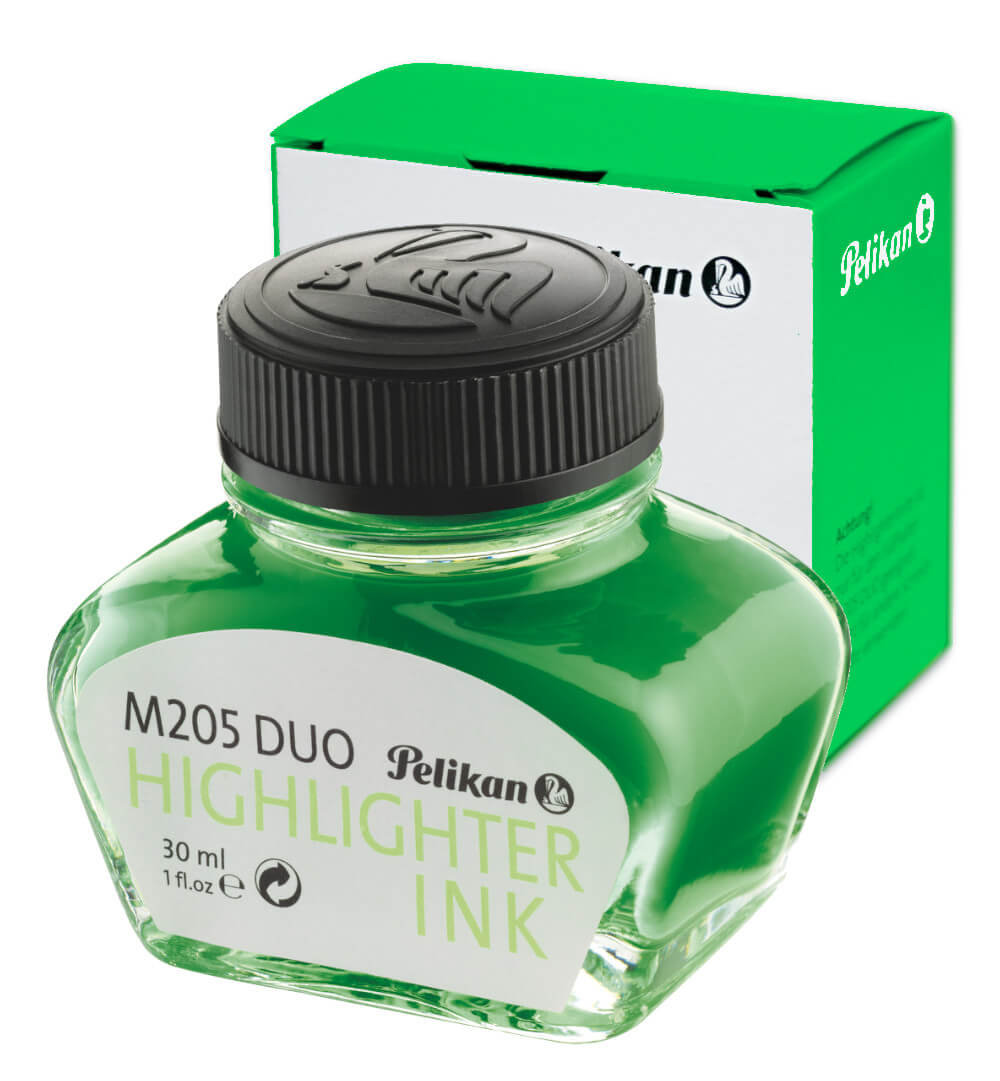 Pelikan 339580 atrament fluorescencyjny do wiecznych piór M 205 DUO, 30 ml, 1 szt., zielony 339580