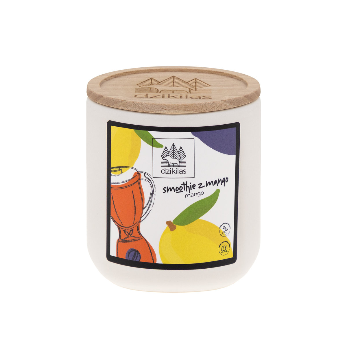 dzikilas - Smoothie z mango - świeca rzepakowa 180 ml