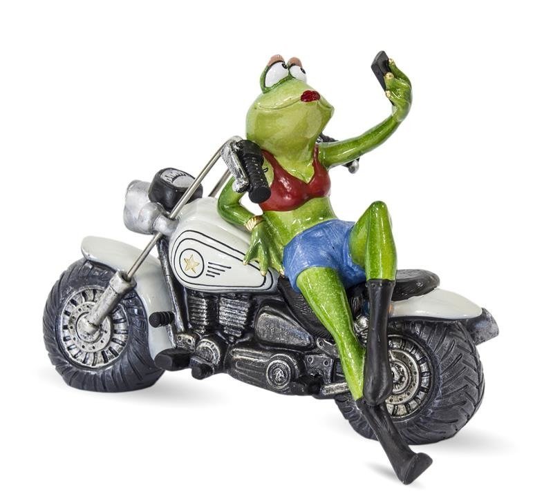 Figurka ART-POL Żaba motocyklistka, 19x25x14 cm