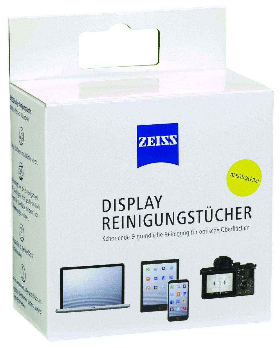 Chusteczki do czyszczenia ekranów, tabletów i laptopów 10 szt., białe/ Zeiss