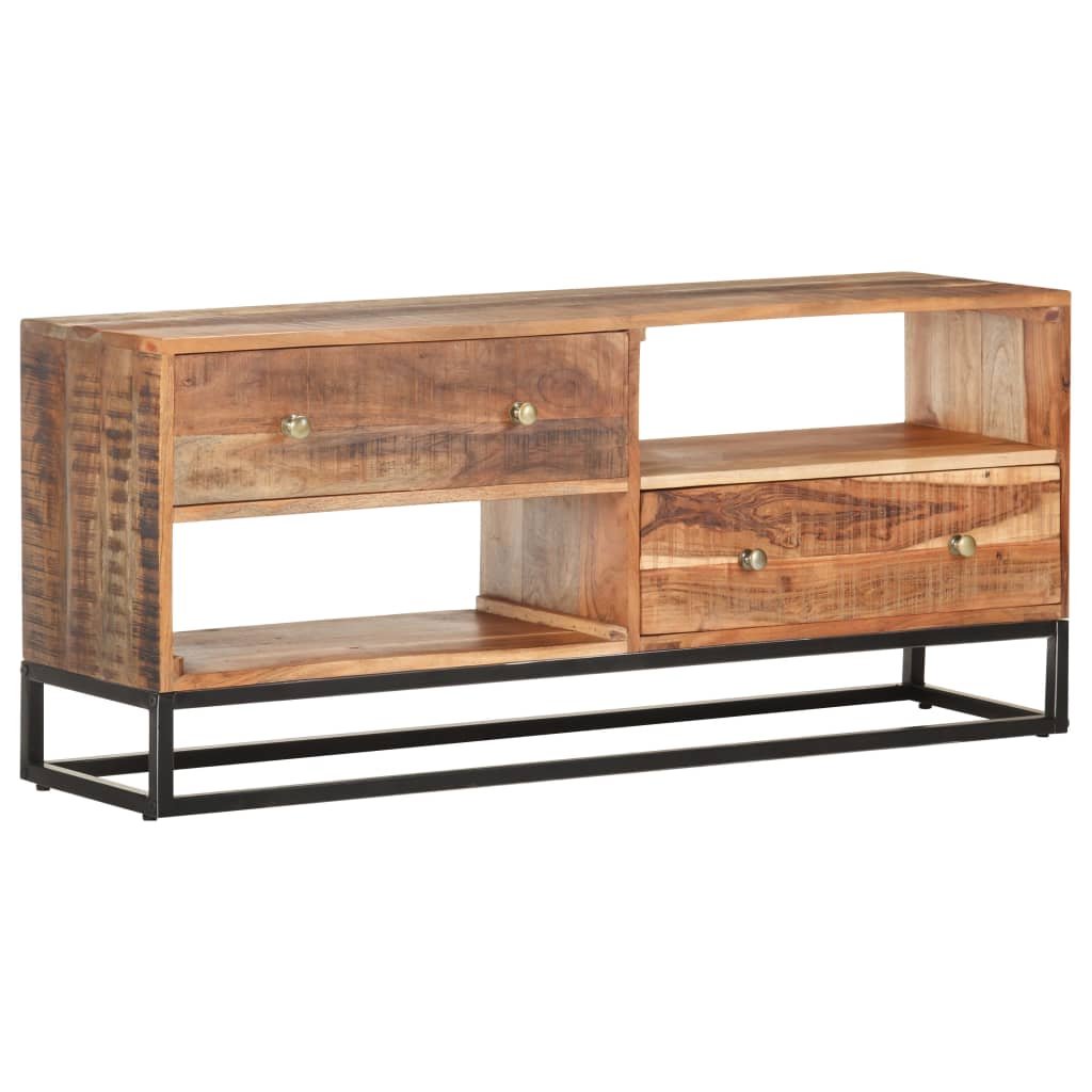 vidaXL Szafka pod telewizor, 120x30x50 cm, surowe drewno akacjowe 320914