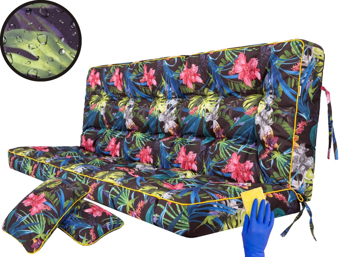 Poduszka na huśtawkę ogrodową, Pola, Kolorowe Liście, 150 cm