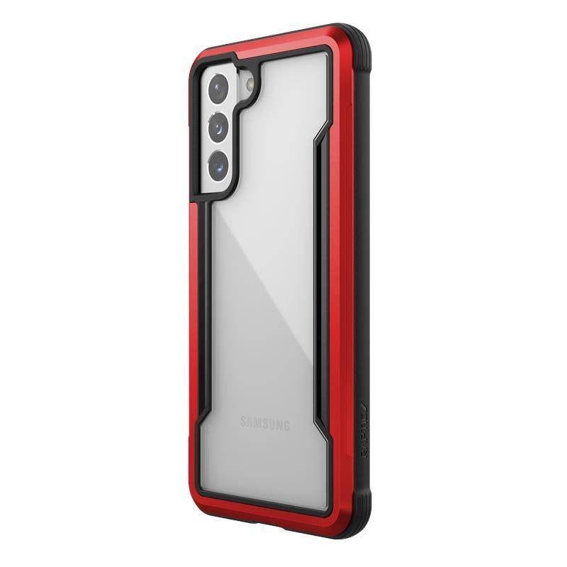X-Doria Raptic Shield -Etui aluminiowe na Samsung Galaxy S21 (Antimicrobial protection) (Red) 492157