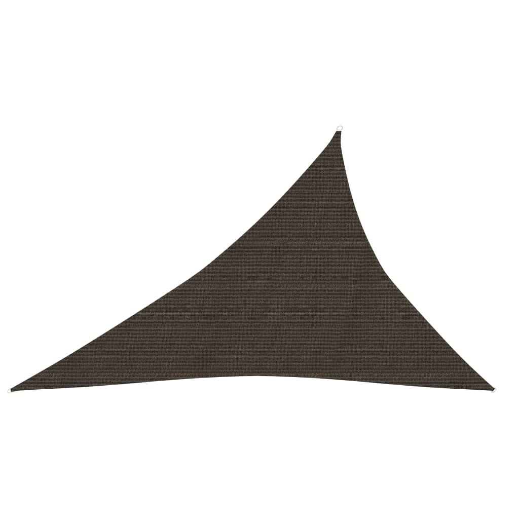 vidaXL Żagiel przeciwsłoneczny, 160 g/m, brązowy, 3x4x5 m, HDPE vidaXL