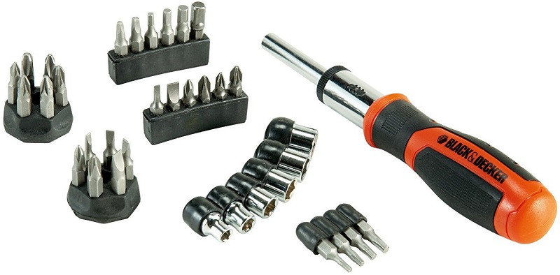 Black&Decker Wkrętak typu multibit z 29 bitami BDHT0-62130