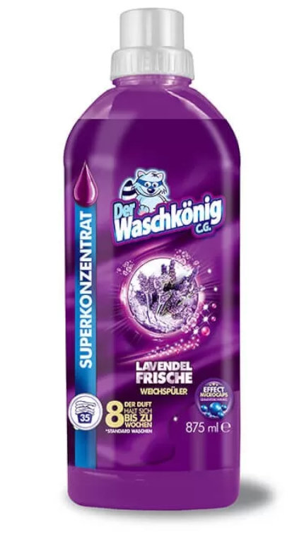Waschkonig Der Wachkonig Der Koncentrat do płukania i zmiękczania tkanin Lavendel Frische 875ml