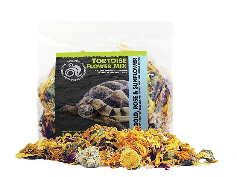 KOMODO 83228 TORTOISE FLOWER MIX 60G - MIESZANKA ZIÓŁ I KWIATKÓW DLA ŻÓŁWI