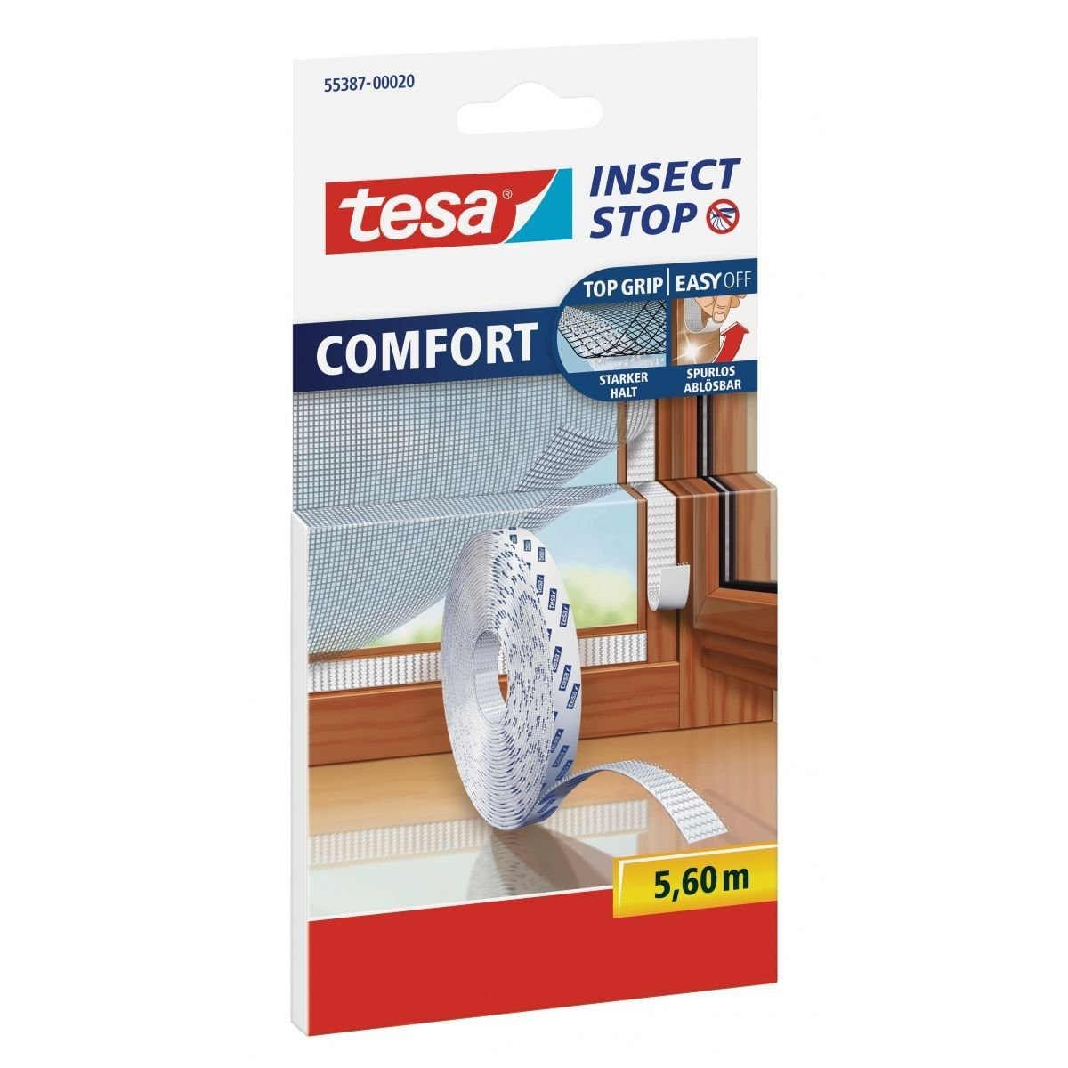 Tesa Rzep samoprzylepny do moskitier  Comfort 9 5 cm x 5 6 m