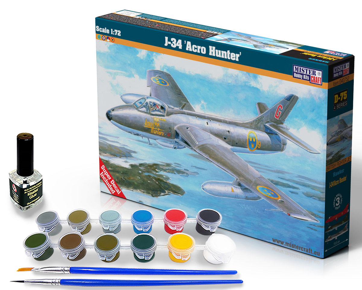 Mistercraft Model samolotu D-75 J-34 Acro Hunter, 1:72