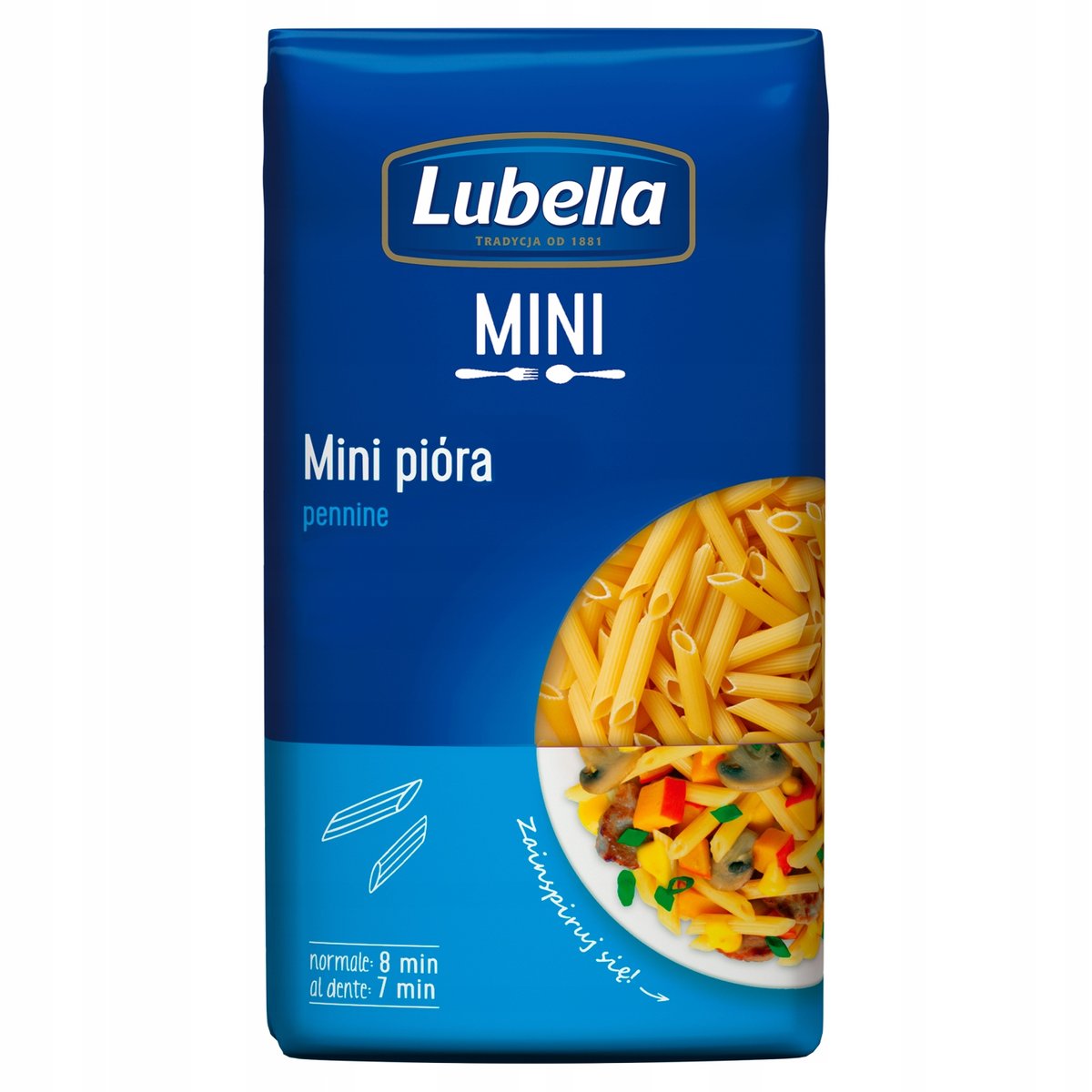 Lubella MINI PENNE MINI PIÓRA MAKARON 400 G zakupy dla domu i biura 32062614