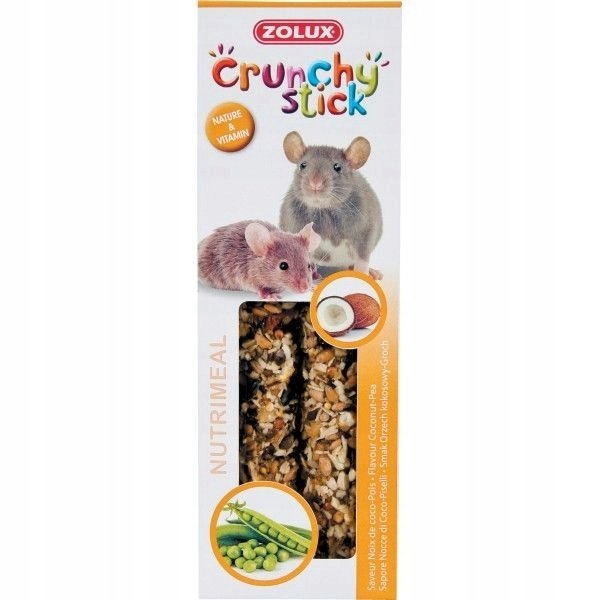 Zolux Crunchy Stick szczur/mysz orzech kokosowy/groch 115 g