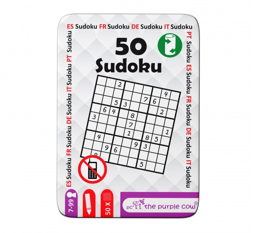 Podróżne łamigłówki The Purple Cow - 50 Sudoku