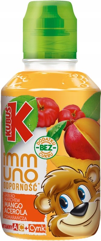 Kubuś Sok mango pomarańcza acerola Immuno Odporność 200 ml