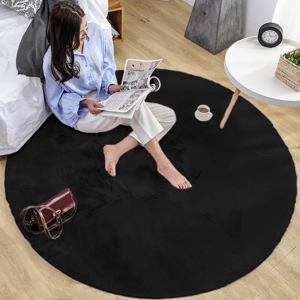 Strado Dywan okrągły Rabbit Strado 200x200 Black (Czarny) DNDRR200200.BLACK