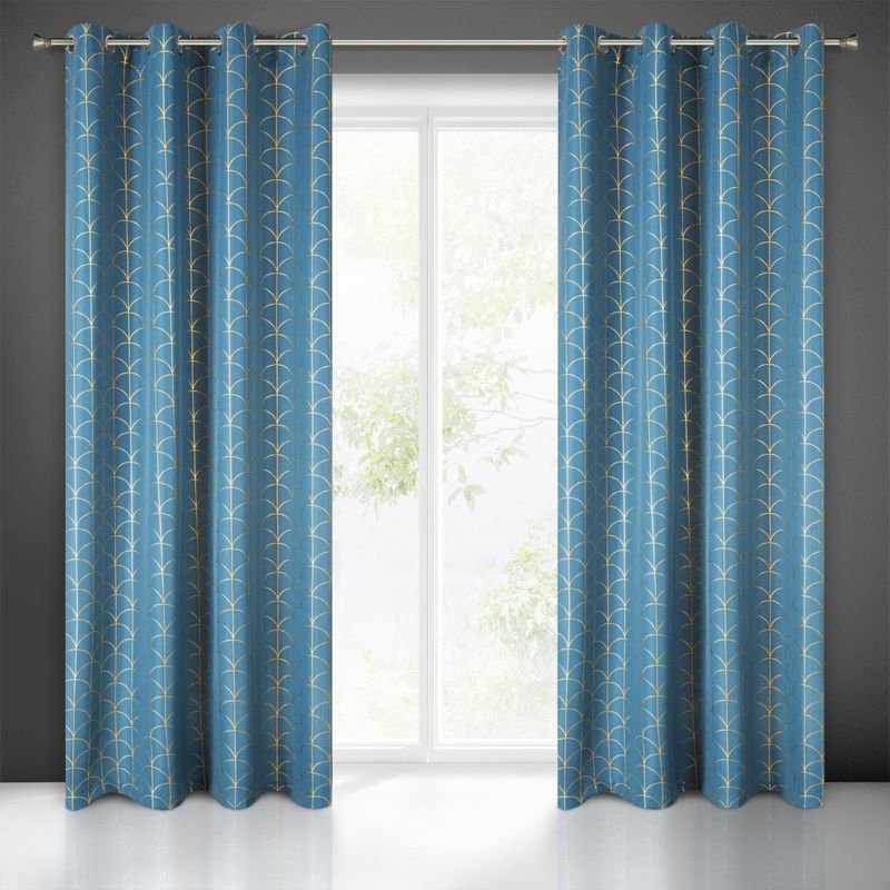 Eurofirany Zasłona Cande 140x250 Niebieska ex-zas-cande-nieb-140x250-przel