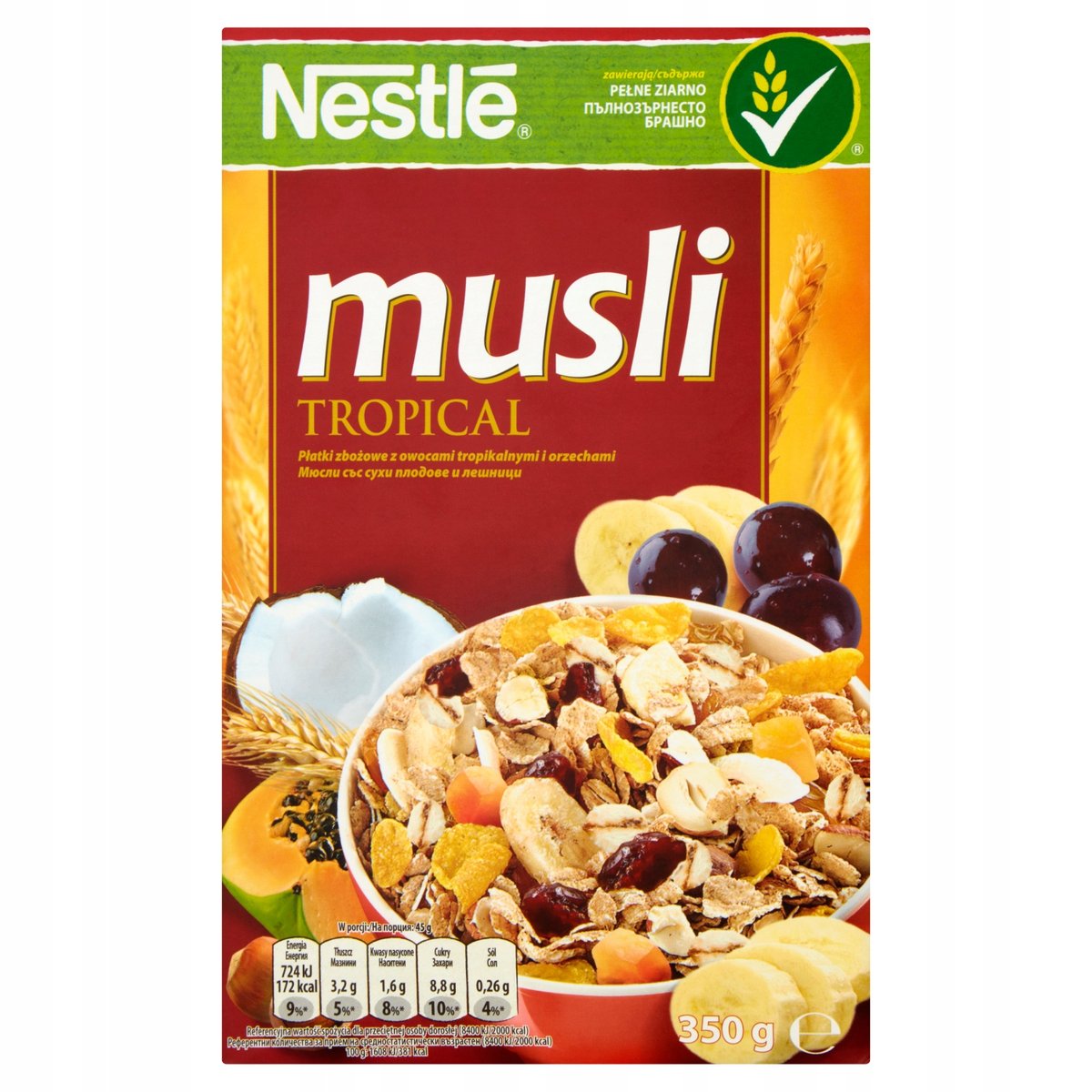 Nestle Musli tropikalne 350g