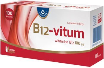 Zdjęcia - Witaminy i składniki mineralne B12-Vitum, 100 kapsułek