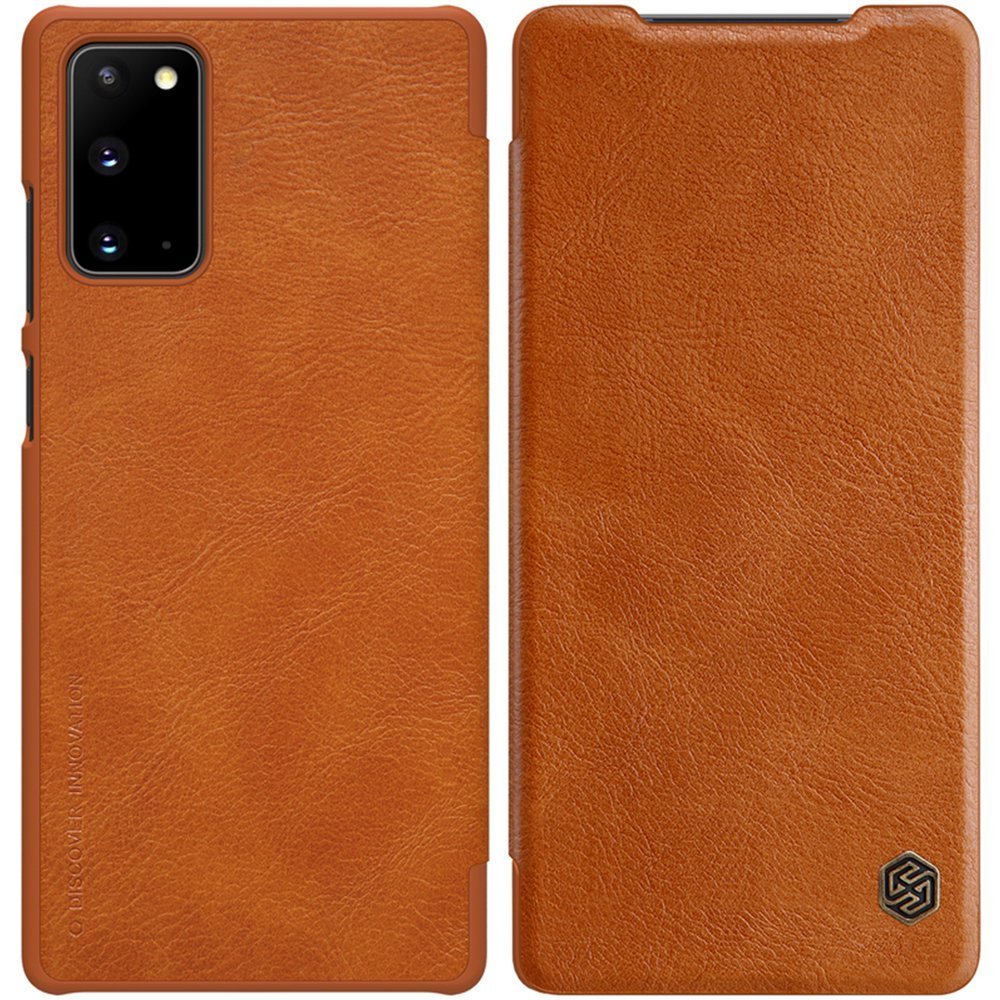 Zdjęcia - Etui Nillkin QIN SKÓRZANE  SAMSUNG GALAXY NOTE 20 BRĄZOWY standard 