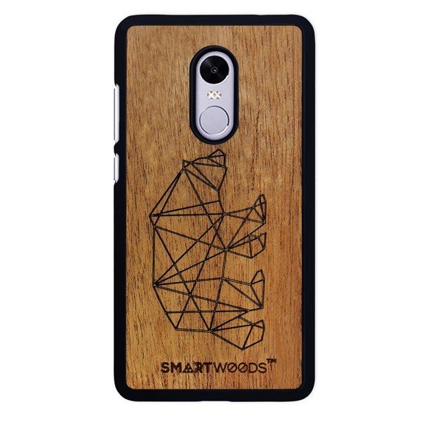 Zdjęcia - Etui Xiaomi SmartWoods Case  Drewniane Bear  Redmi Note 4 