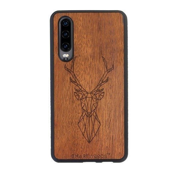 Case Etui Drewniane Smartwoods Deer Huawei P30